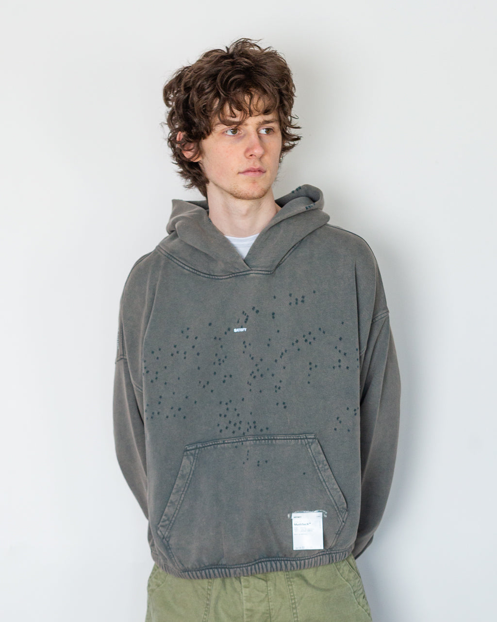 Moth-Tech Hoodie - Faded Black