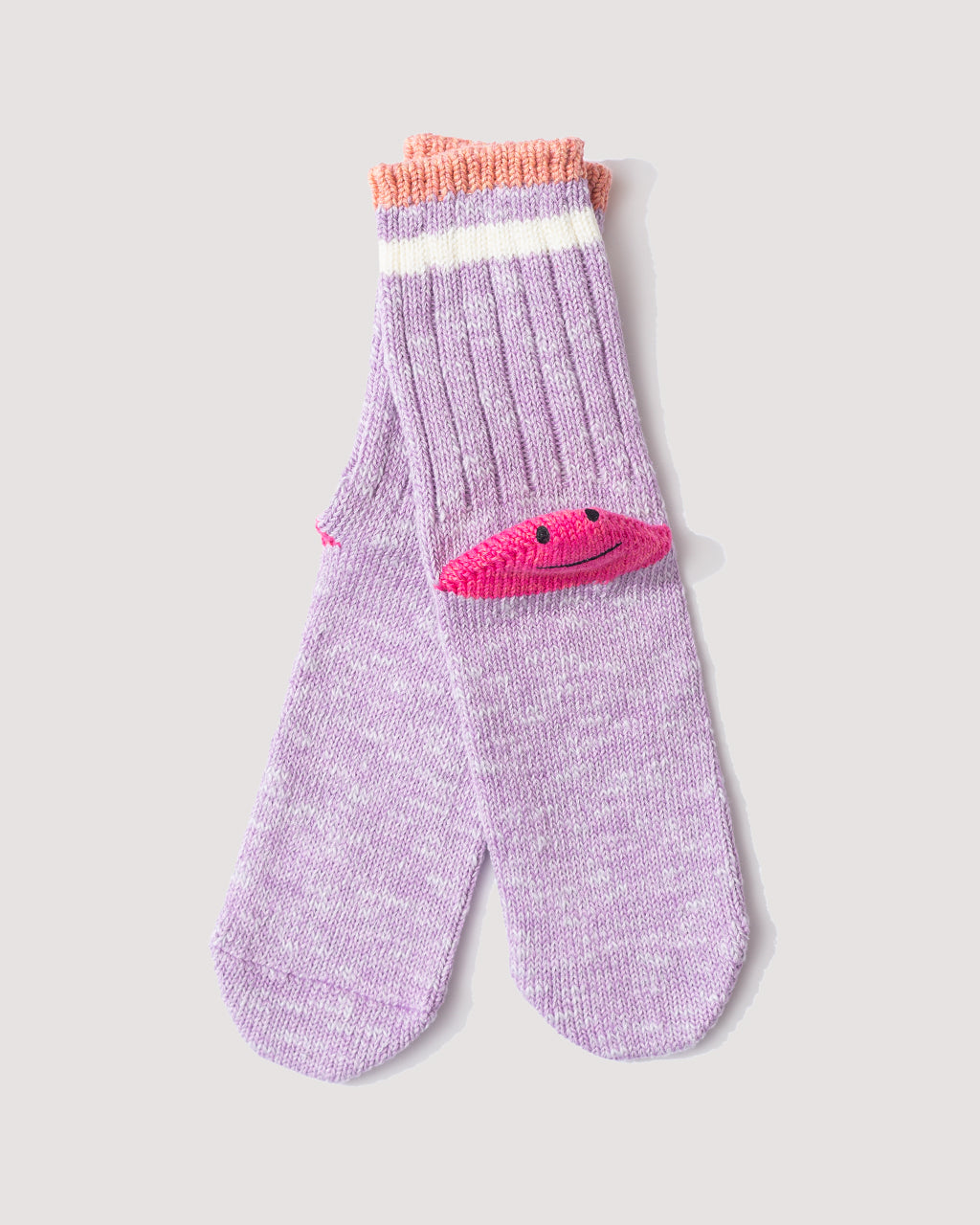 60 Yarn Happy Heel Socks - Purple/Pink