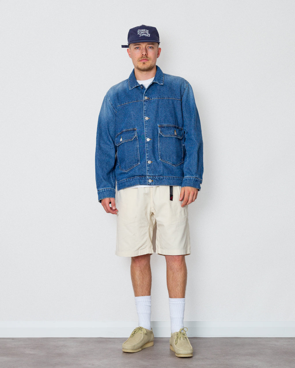 Full Button Denim Jacket - Rinsed Denim