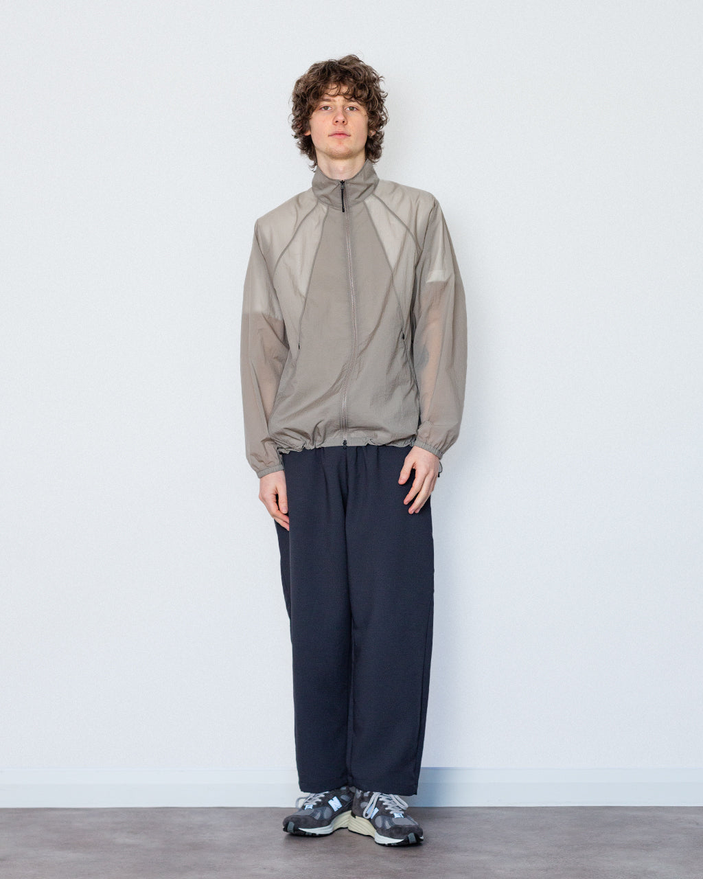 Sheer Nylon Wind Jacket - Arid Beige