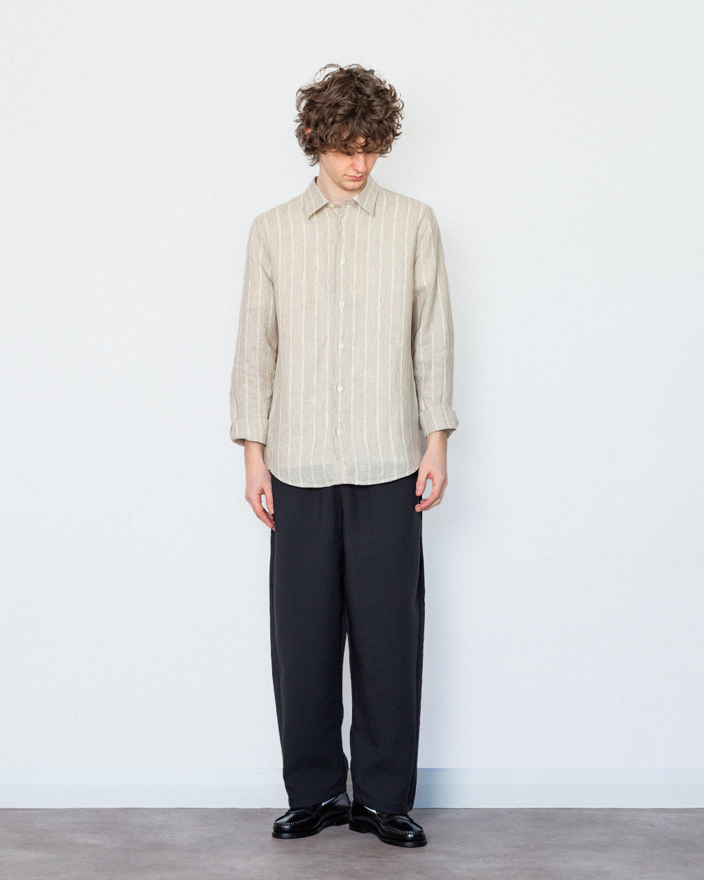 Wide Ankle Easy Pants - Black
