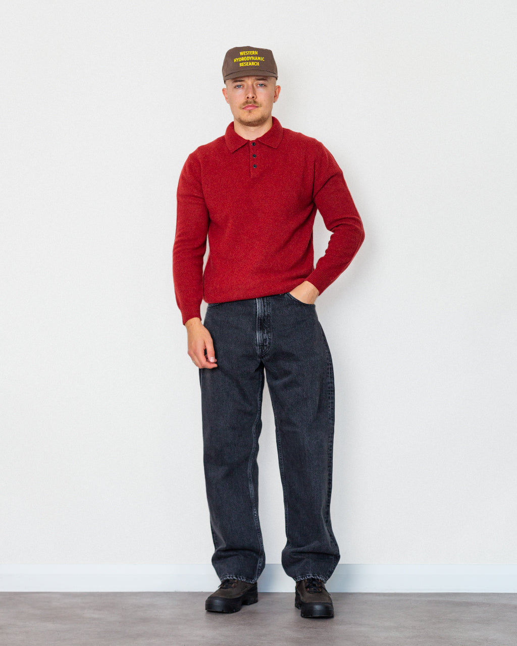 Knit Polo 9G - Burgundy