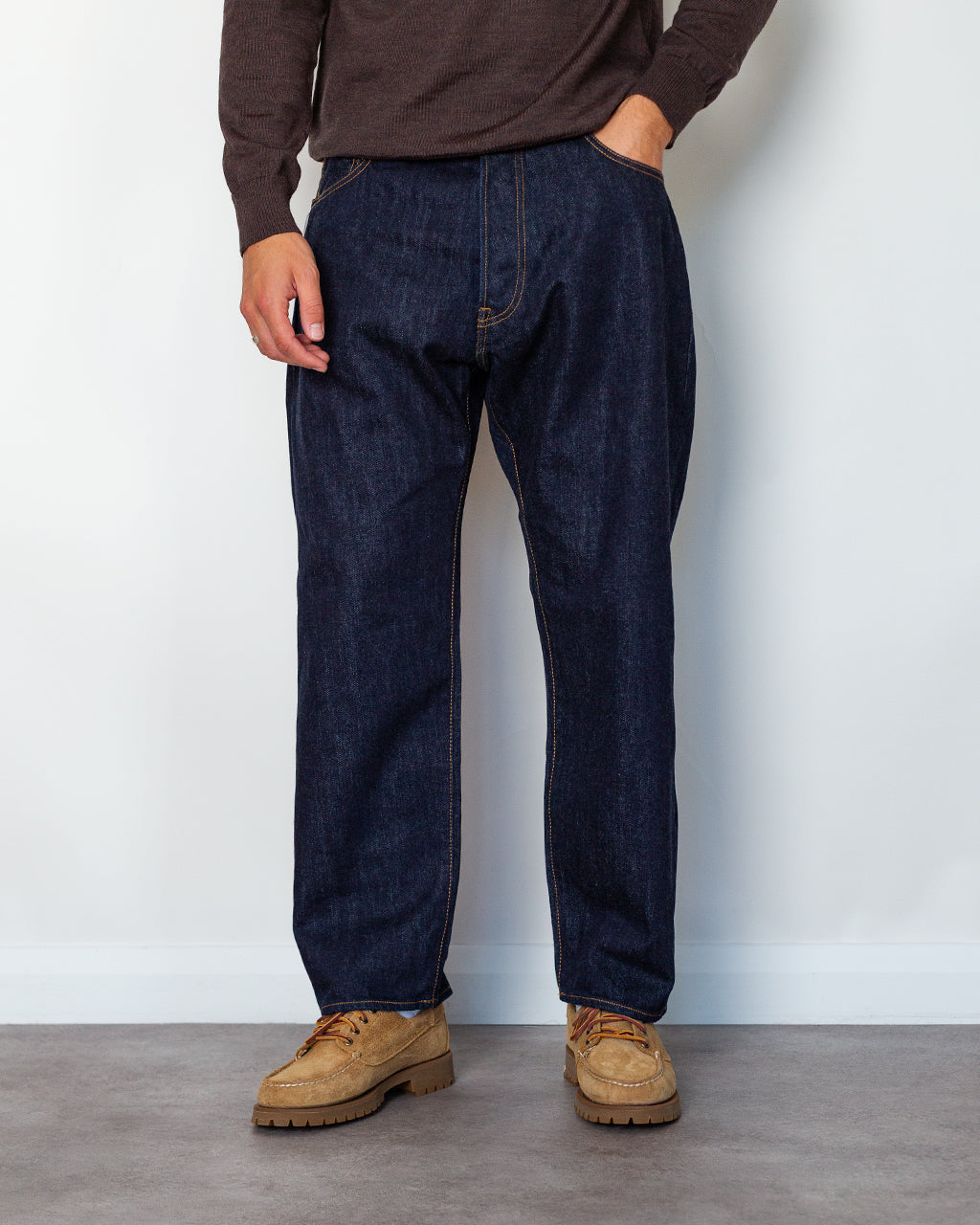 108 One Wash Loose Ankle Denim - Indigo