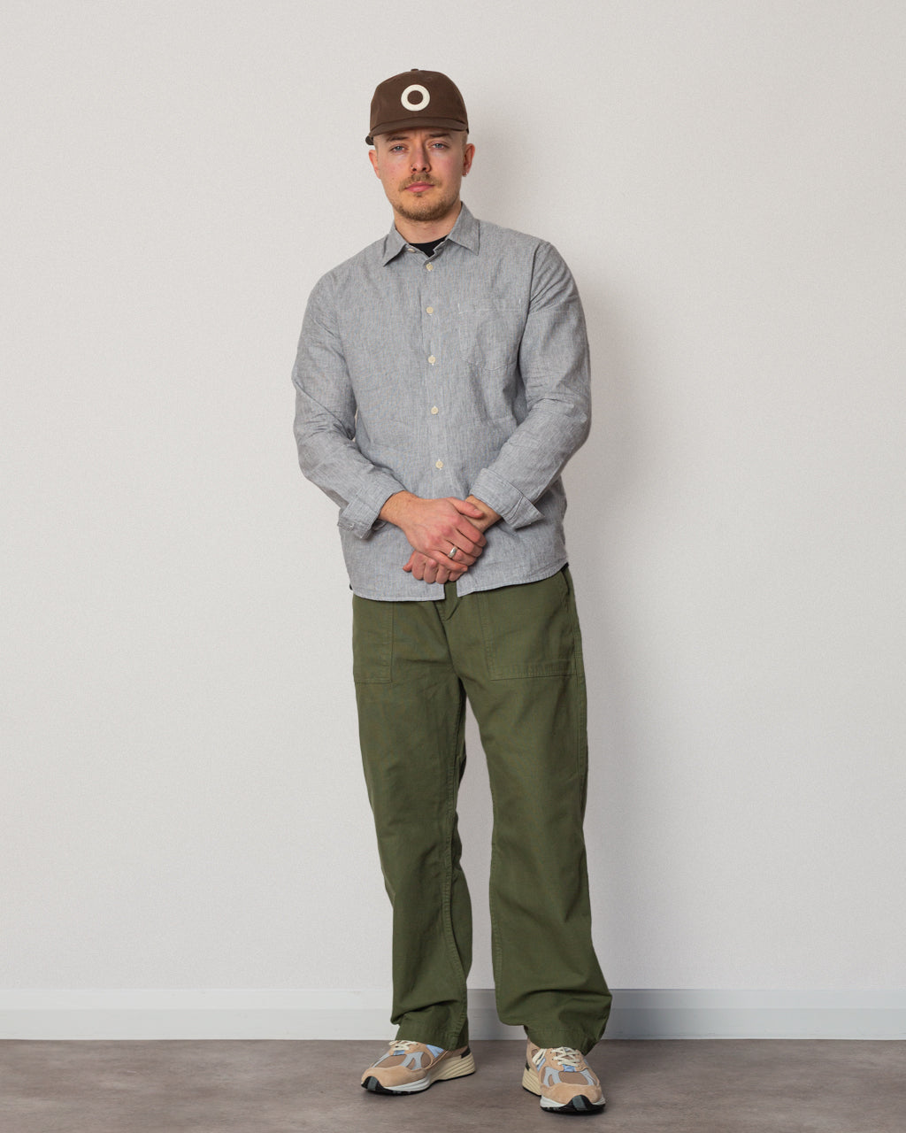Relaxed Fit Shirt - Black Micro Stripe Linen