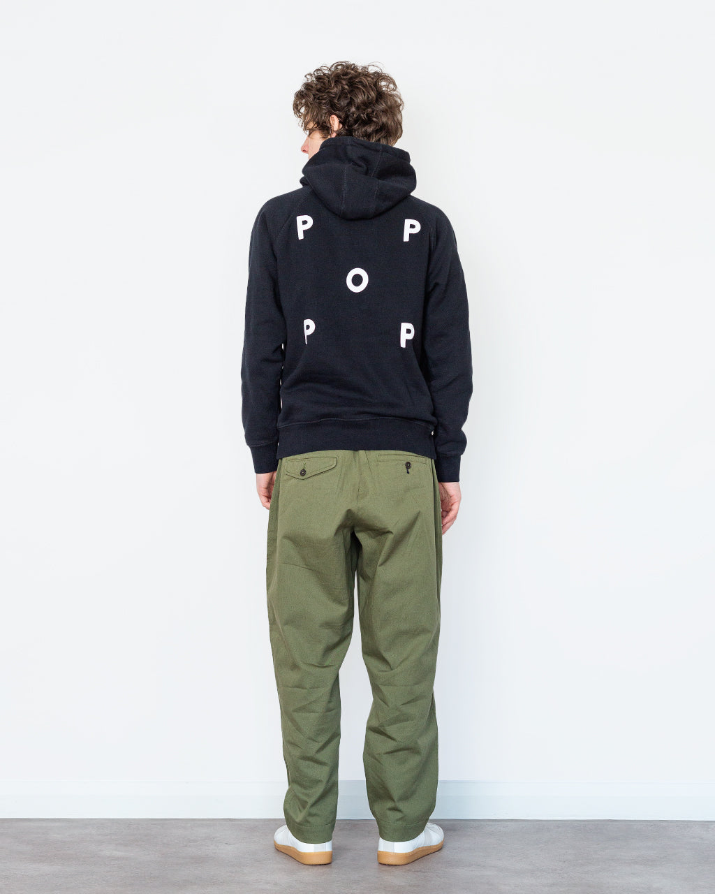Pop Logo Hooded Sweat - Black