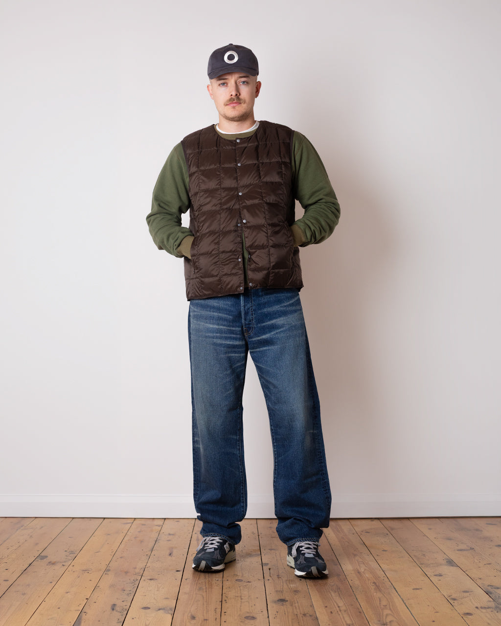 Crew Neck Vest - Dark Chocolate