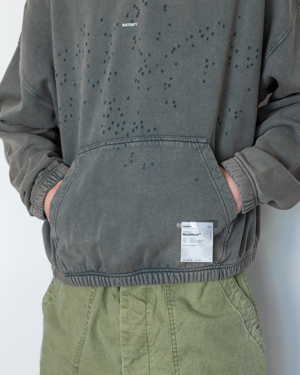 Moth-Tech Hoodie - Faded Black