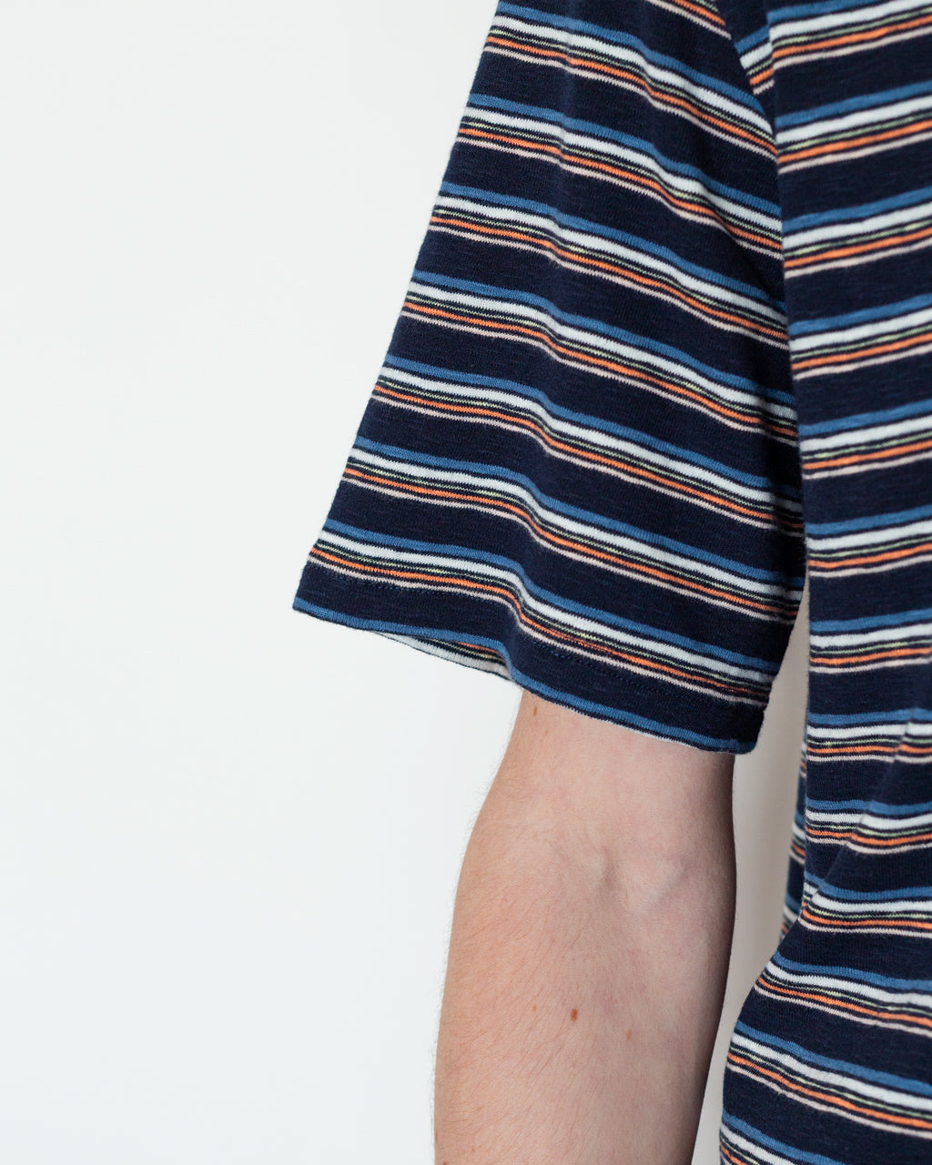Multi Stripe Tee - Blue Jungle Cat Stripe
