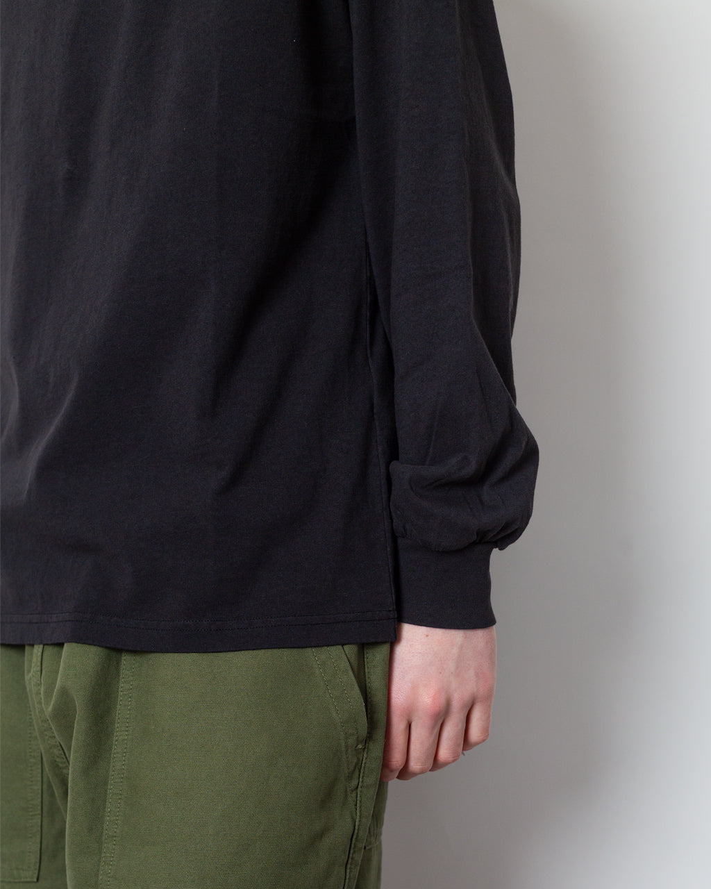 Logo Long Sleeve - Washed Black