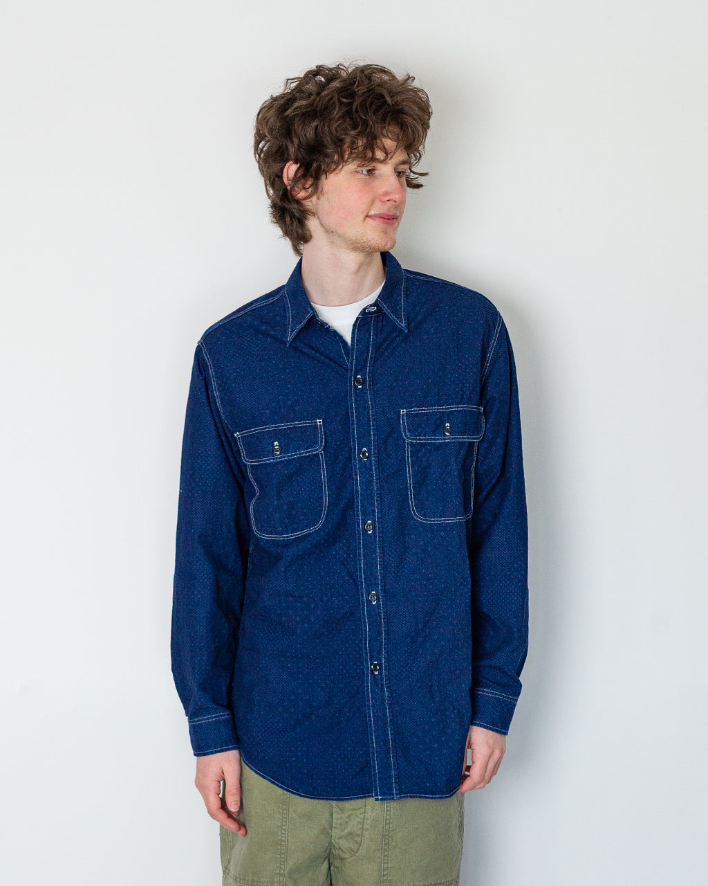 Relaxed Fit Work Shirt for Peggs & son. - Indigo