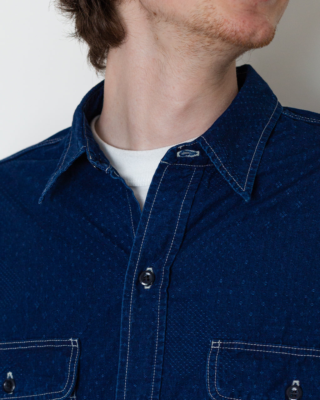 Relaxed Fit Work Shirt for Peggs & son. - Indigo