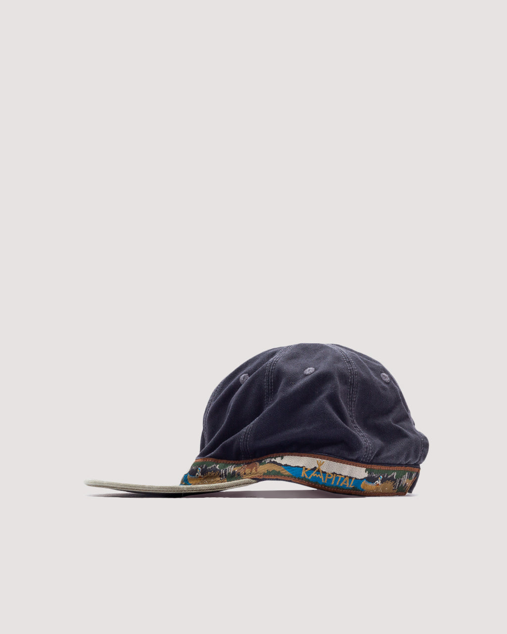 Chino Navajo Boat Cap - Black/Brown