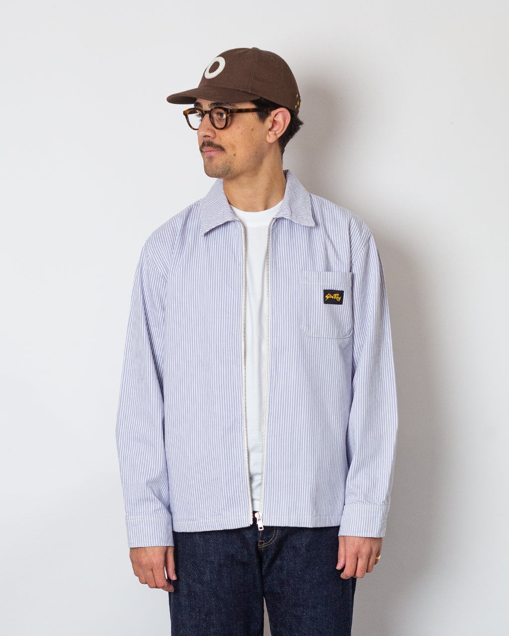 Zip Shirt - Cosmic Purple Hickory