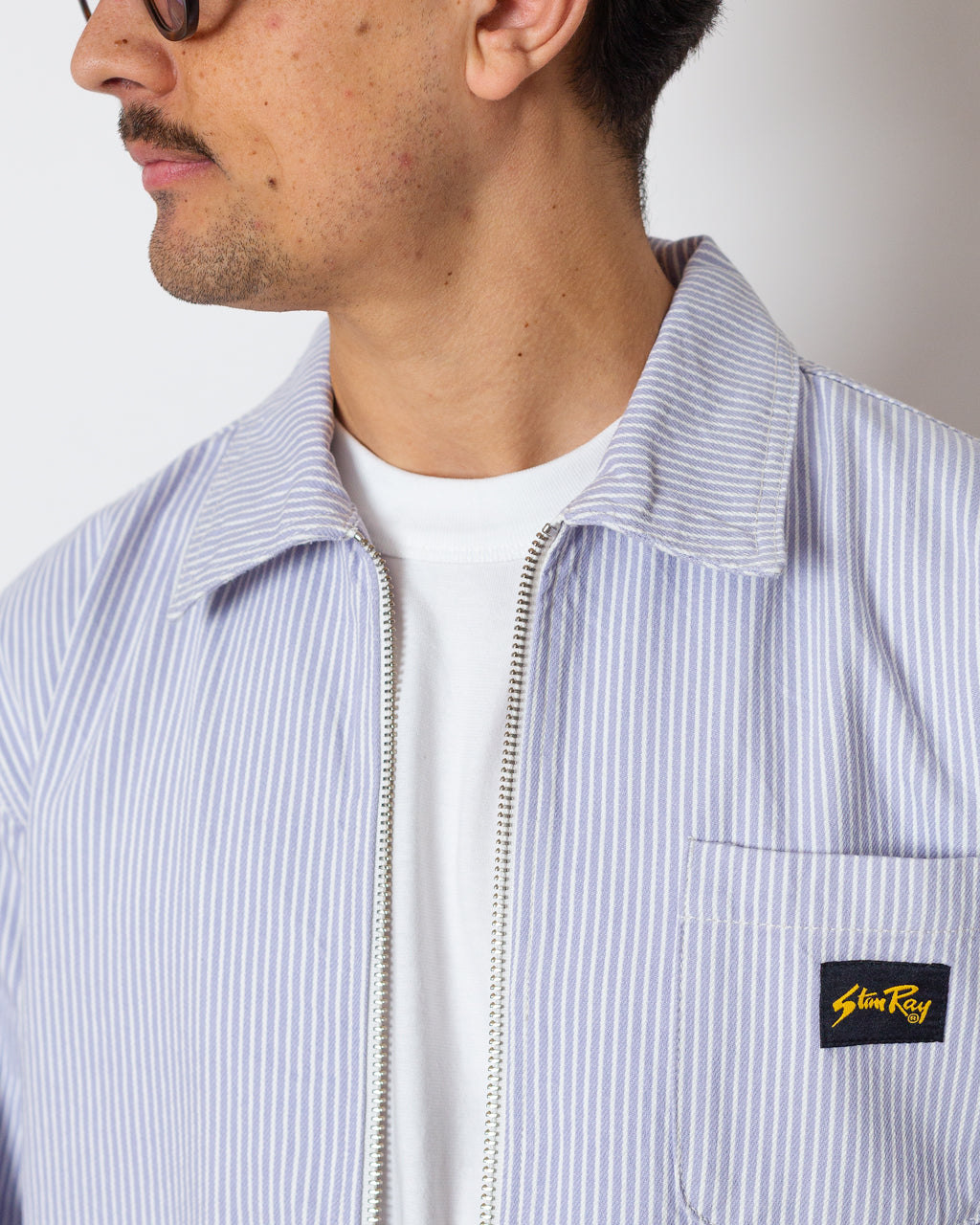 Zip Shirt - Cosmic Purple Hickory