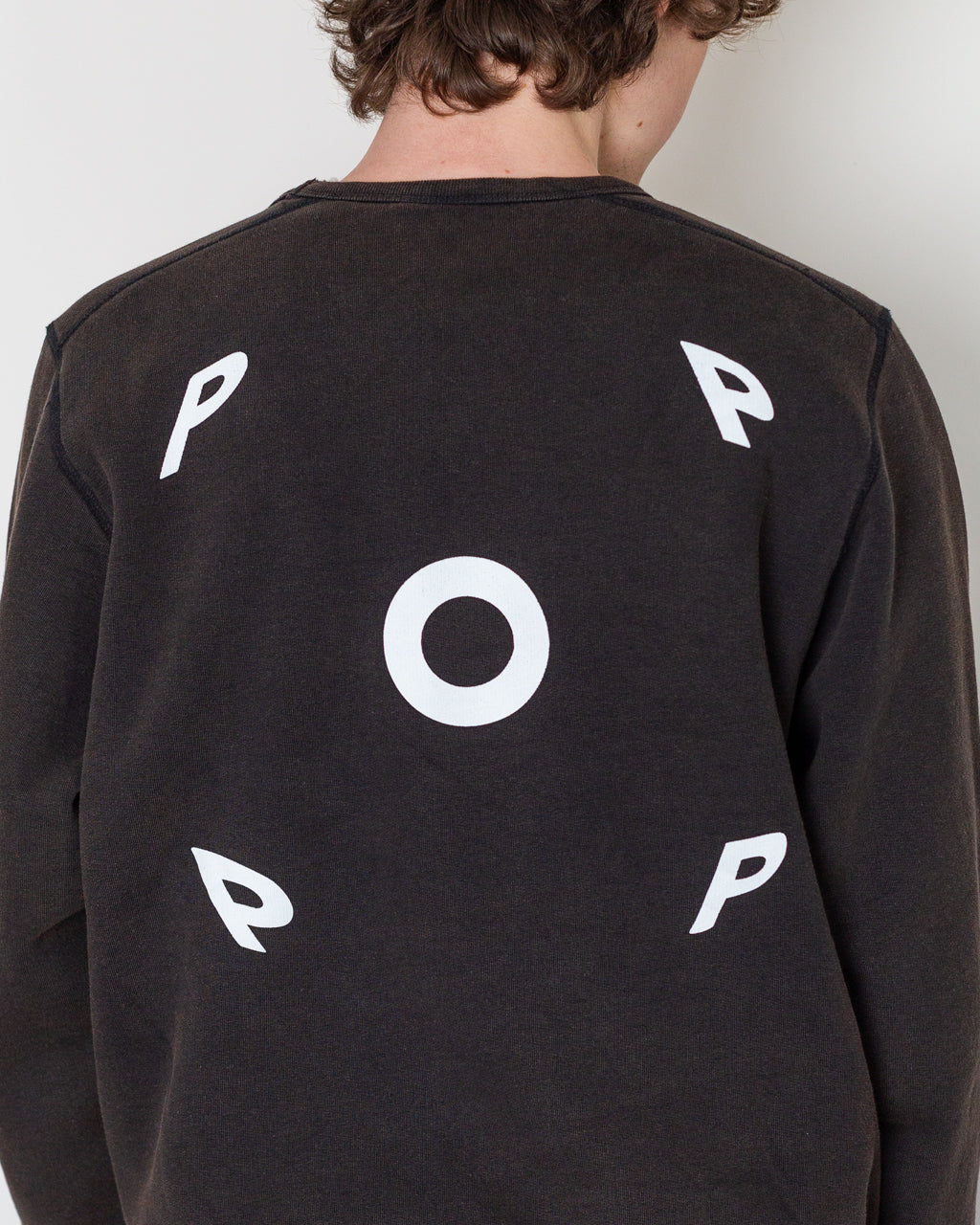 Fish Eye Crewneck Sweat - Washed Black