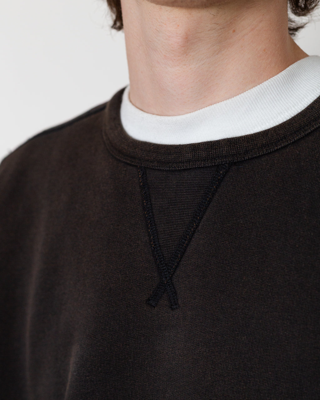 Fish Eye Crewneck Sweat - Washed Black