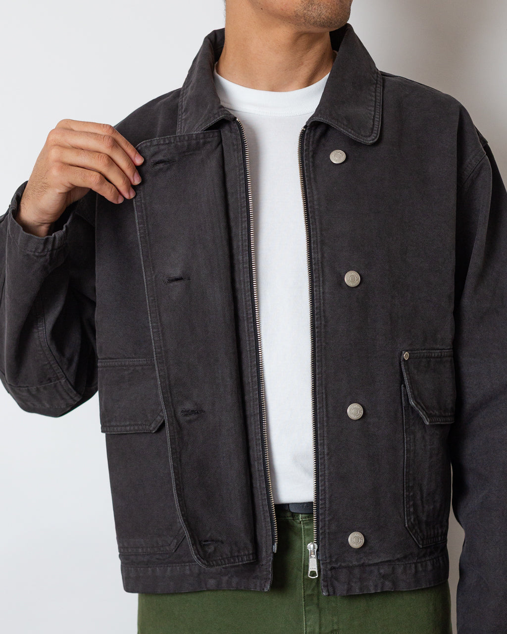 Courier Jacket - Washed Grey Canvas