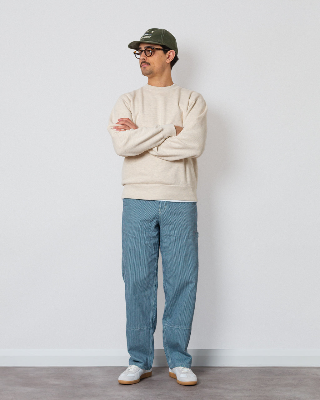 Overdyed Hickory Work Pant - Navy