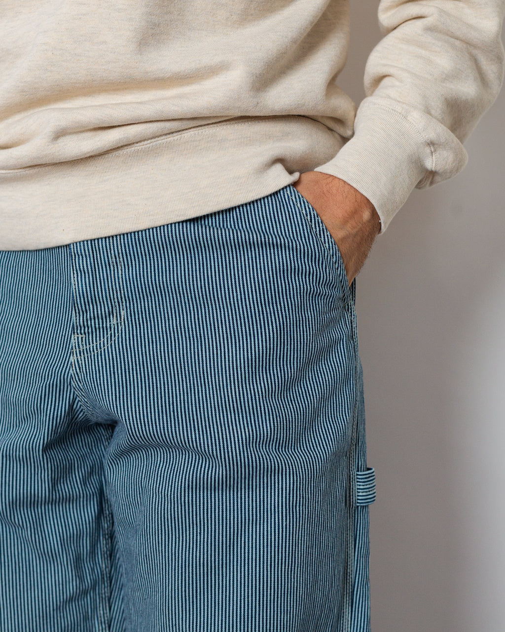 Overdyed Hickory Work Pant - Navy