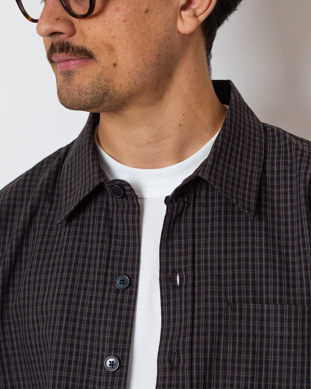 Priority Shirt - Dark Linen Check