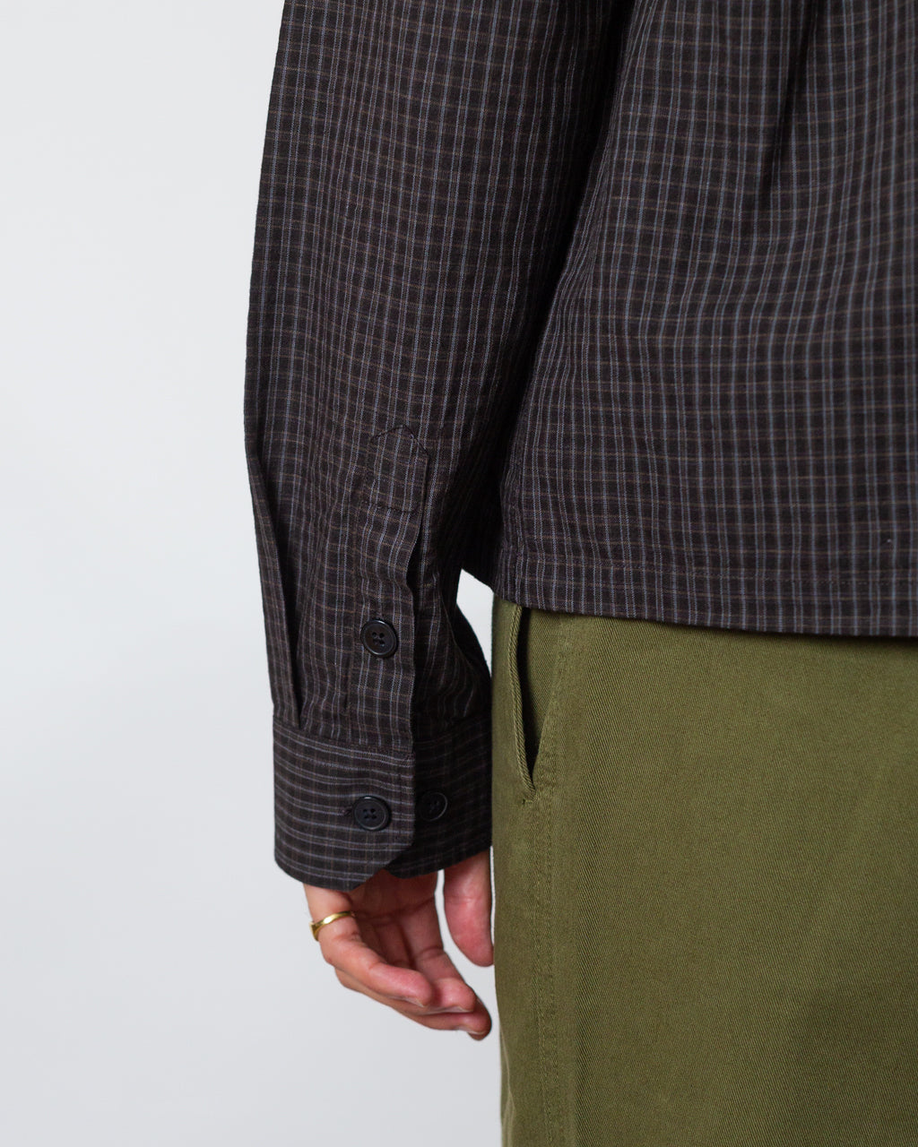 Priority Shirt - Dark Linen Check