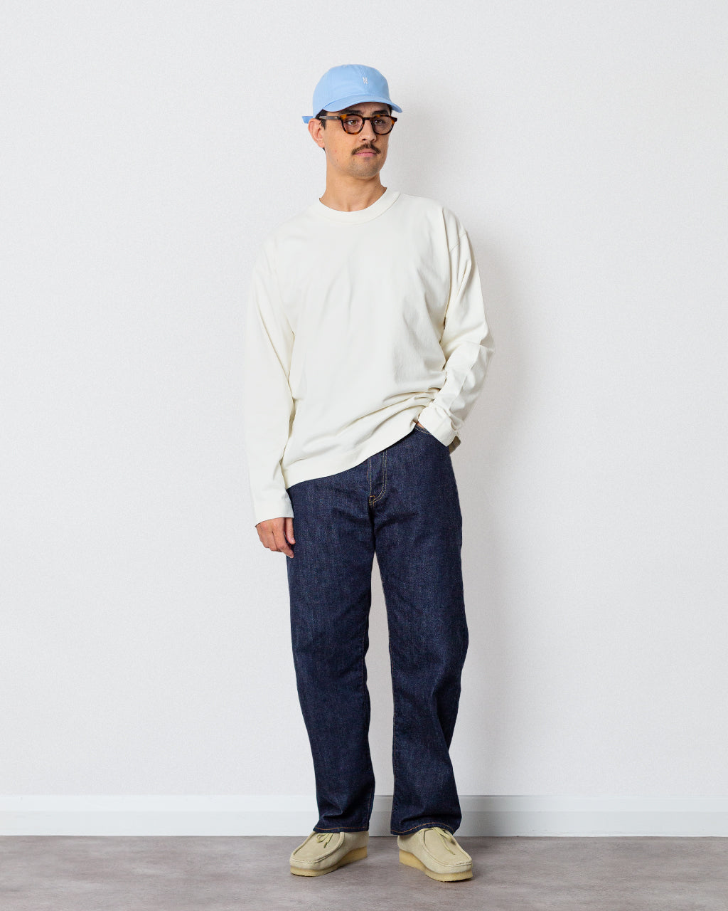 Isefjord Compact L/S T-Shirt - Ecru