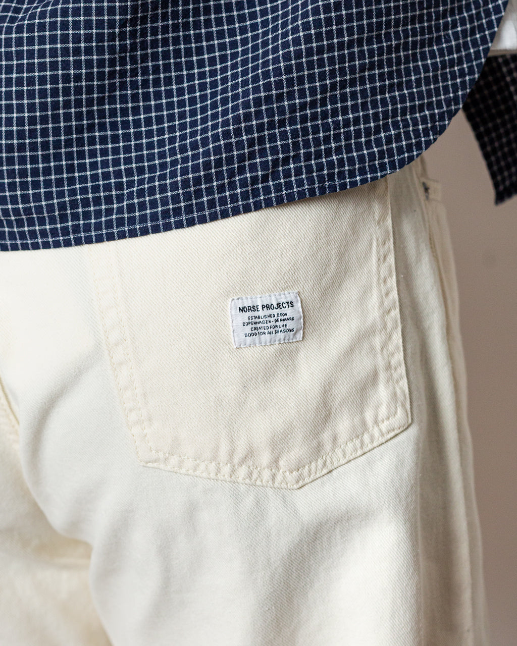 Korshavn Relaxed 5 Pocket Heavy Twill - Natural Ecru