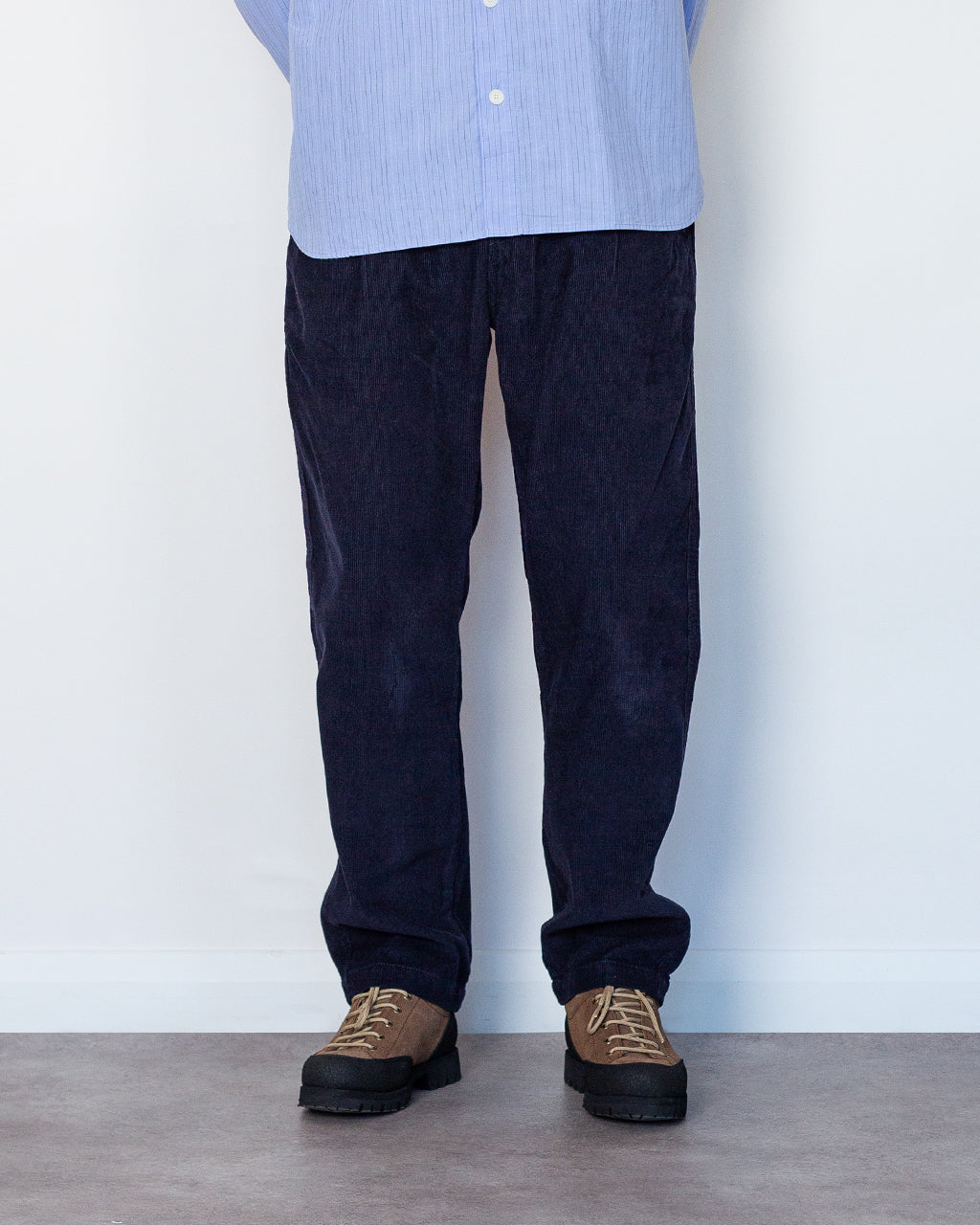 Fine Cord Waiter Pants - Dark Navy