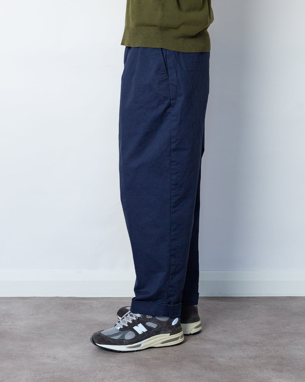 2 Pleat Trouser - Navy