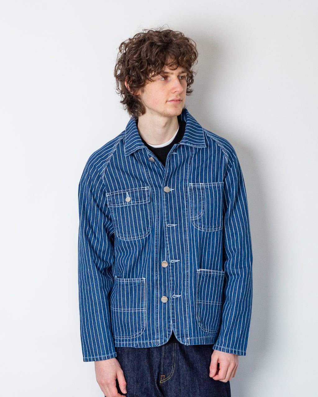 Pinstripe Denim Coverall 2.0 - Indigo