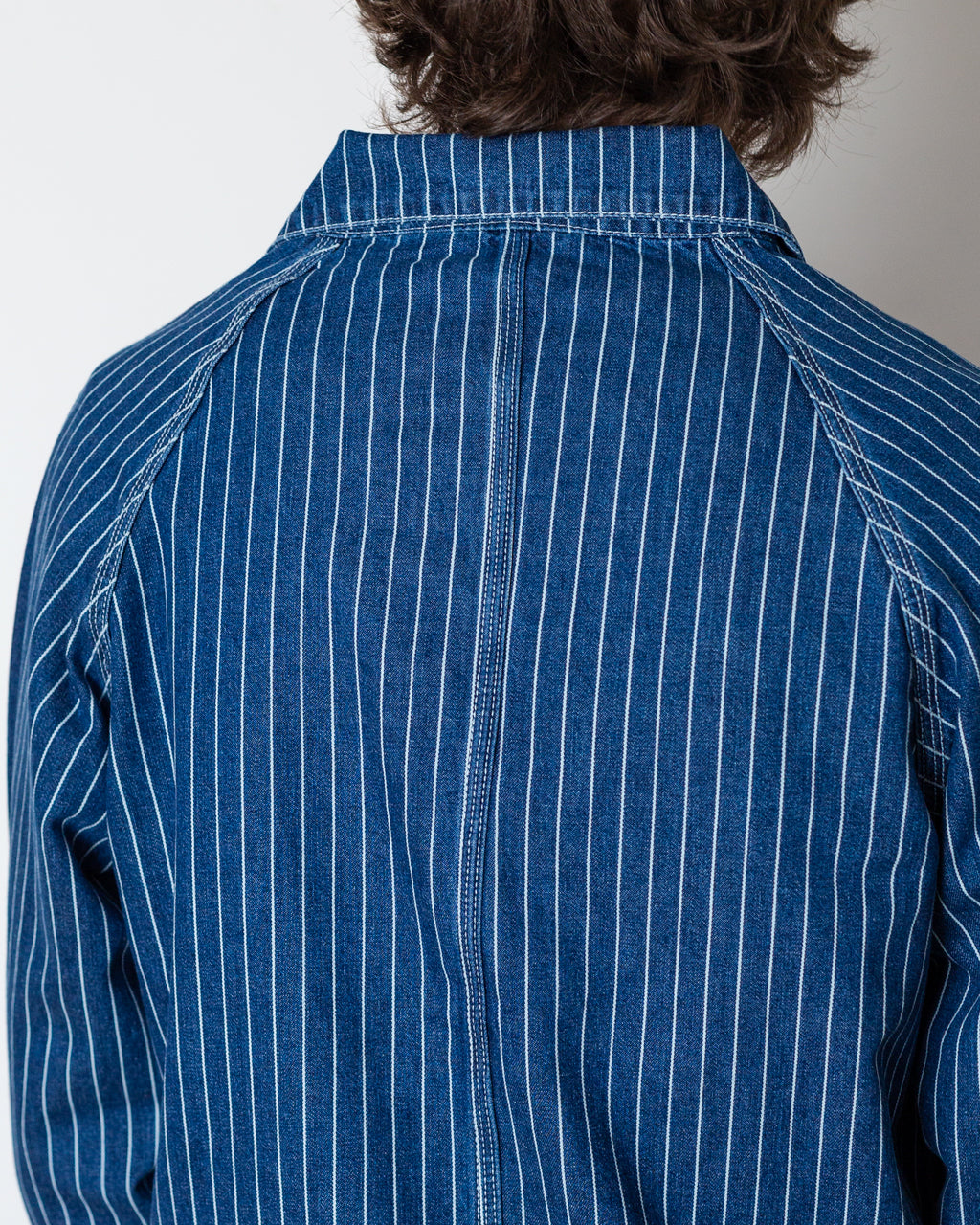 Pinstripe Denim Coverall 2.0 - Indigo