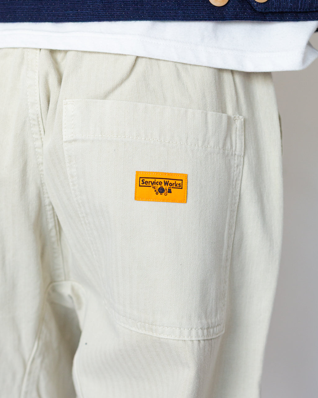 Pigment HBT Chef Pants - Bone