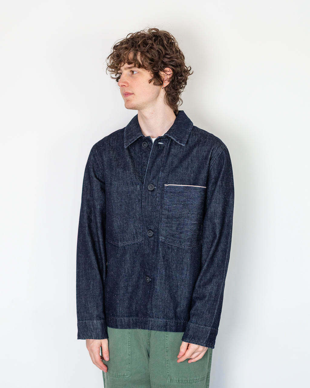Floki Selvedge Denim Shirt - Blue Denim