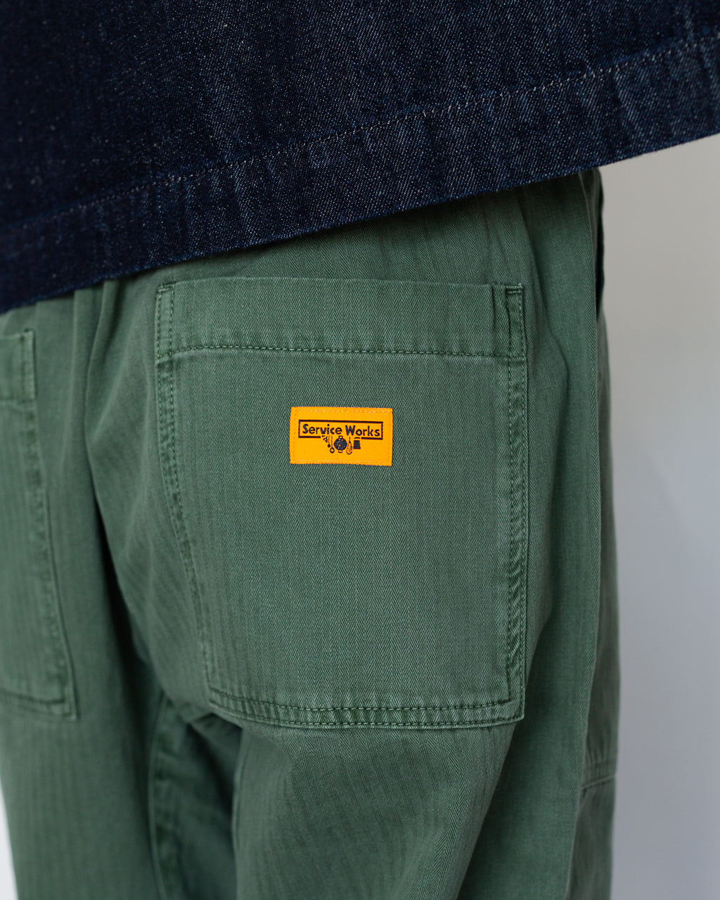 Pigment HBT Chef Pants - OIive