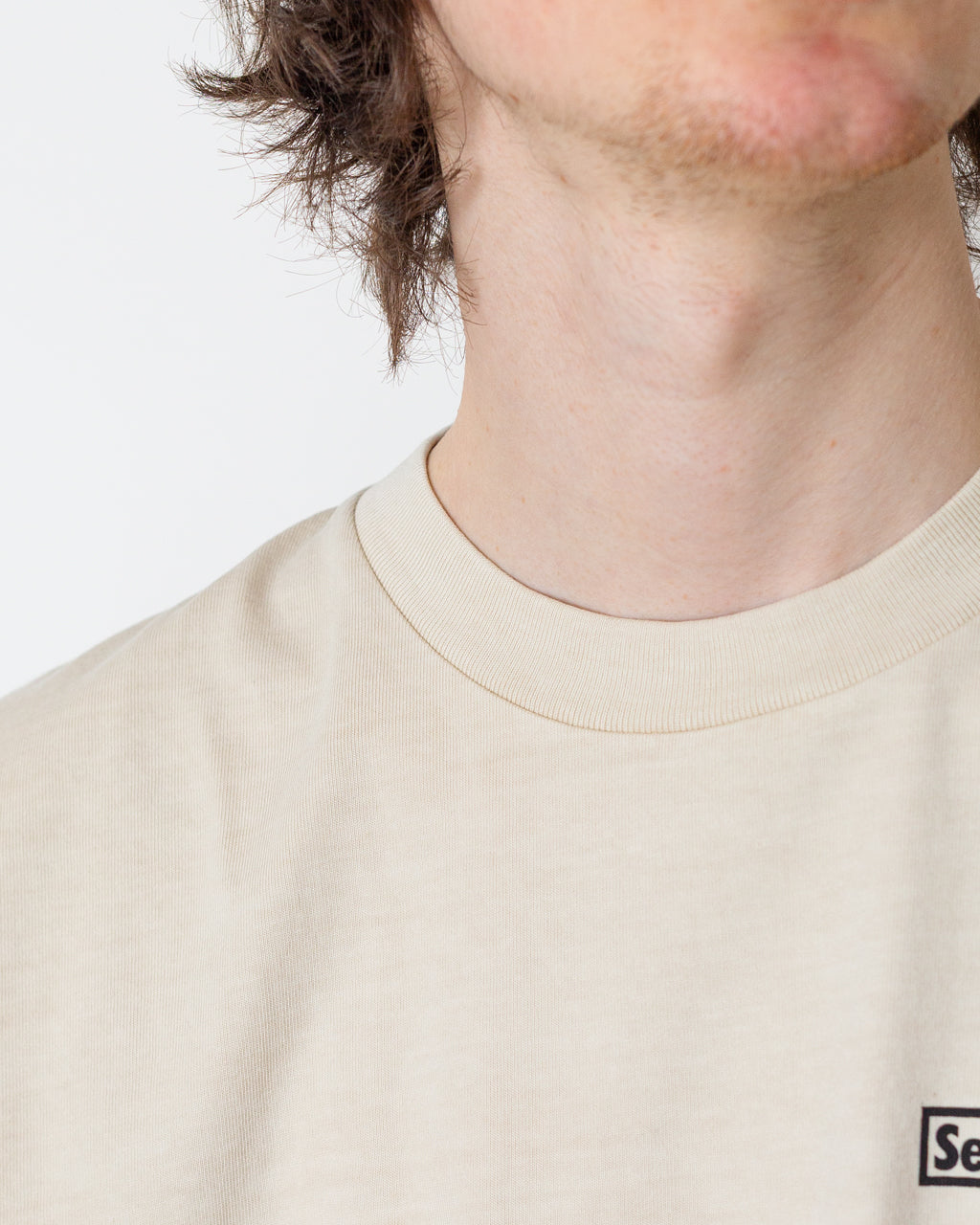 Pigment Dyed Trademark Tee - Natural