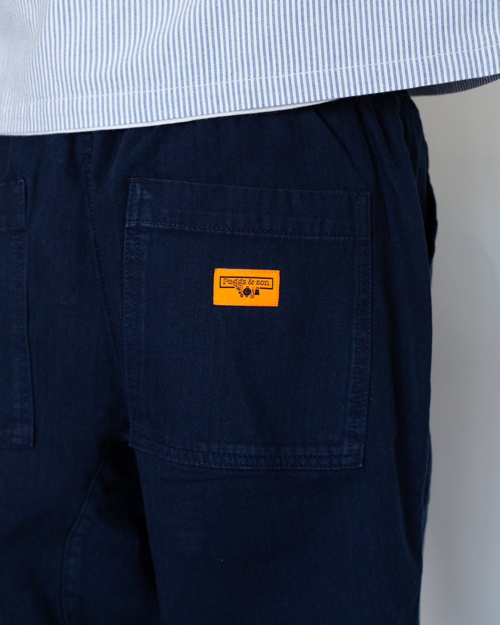 Pigment HBT Chef Pants - Dark Navy