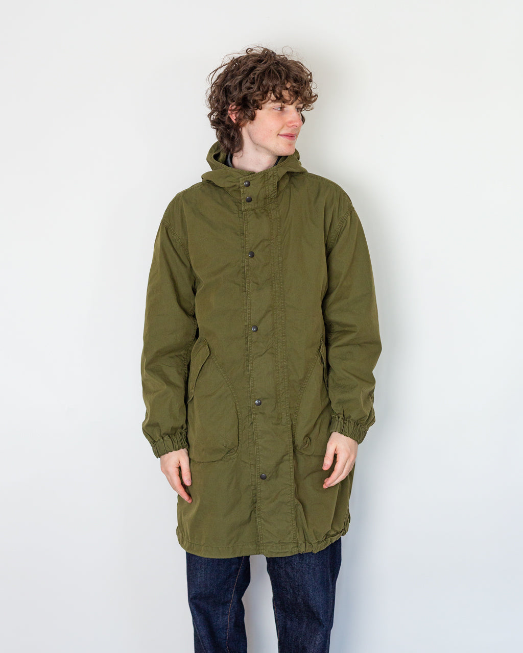 Oxford Three-Way Hooded Coat - Olive