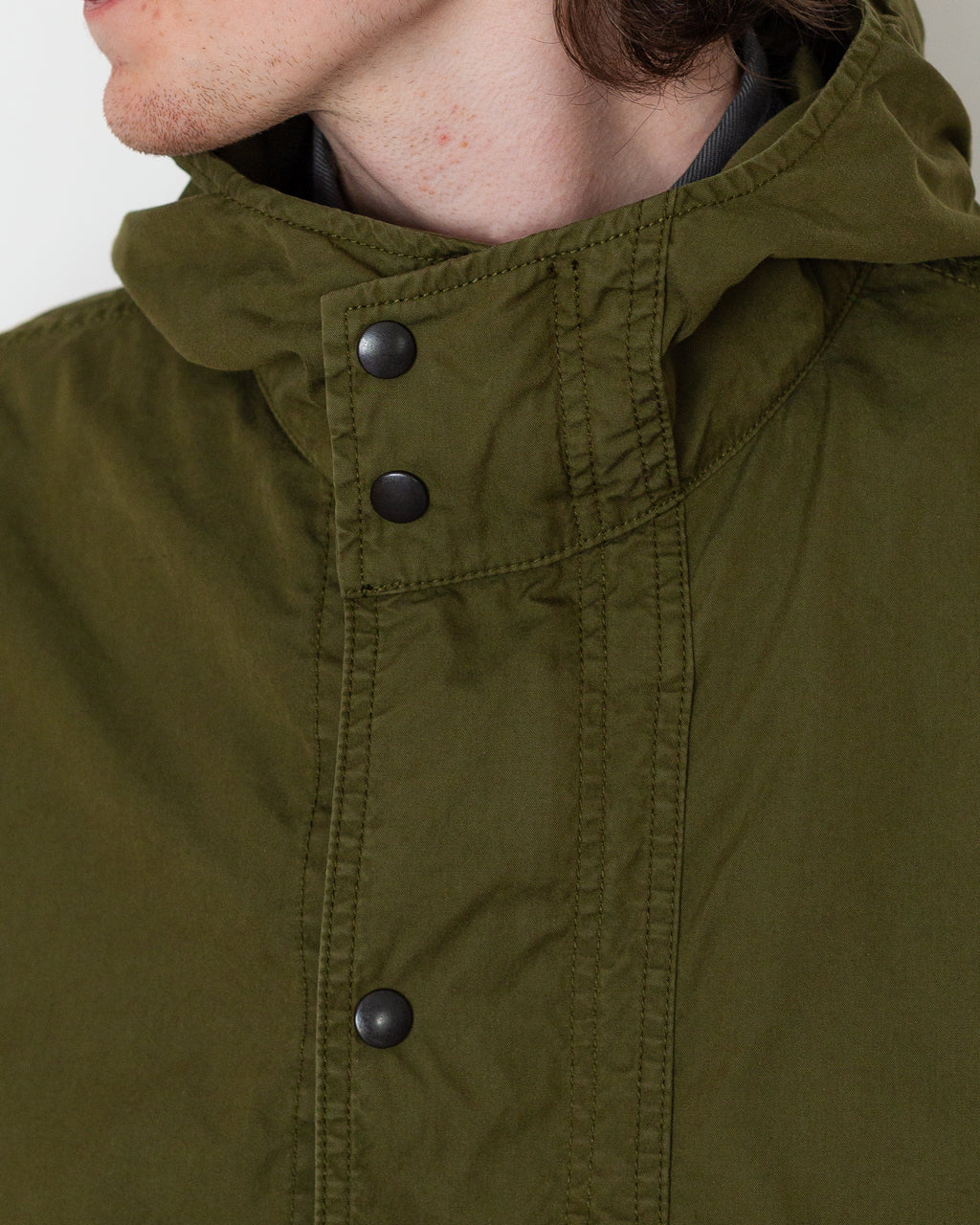 Oxford Three-Way Hooded Coat - Olive