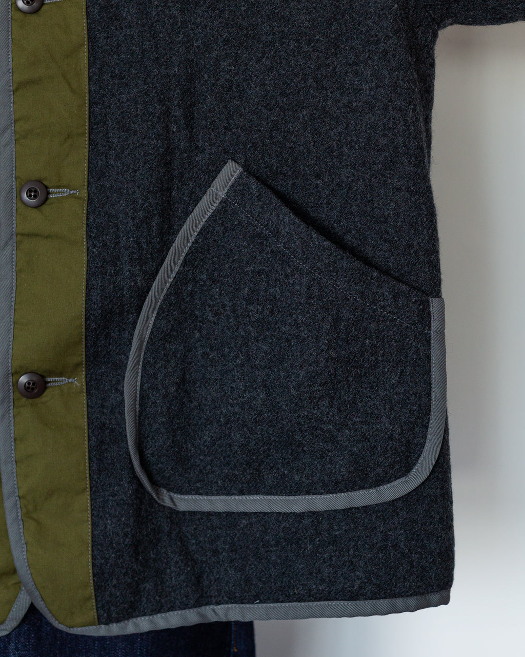 Oxford Three-Way Hooded Coat - Olive