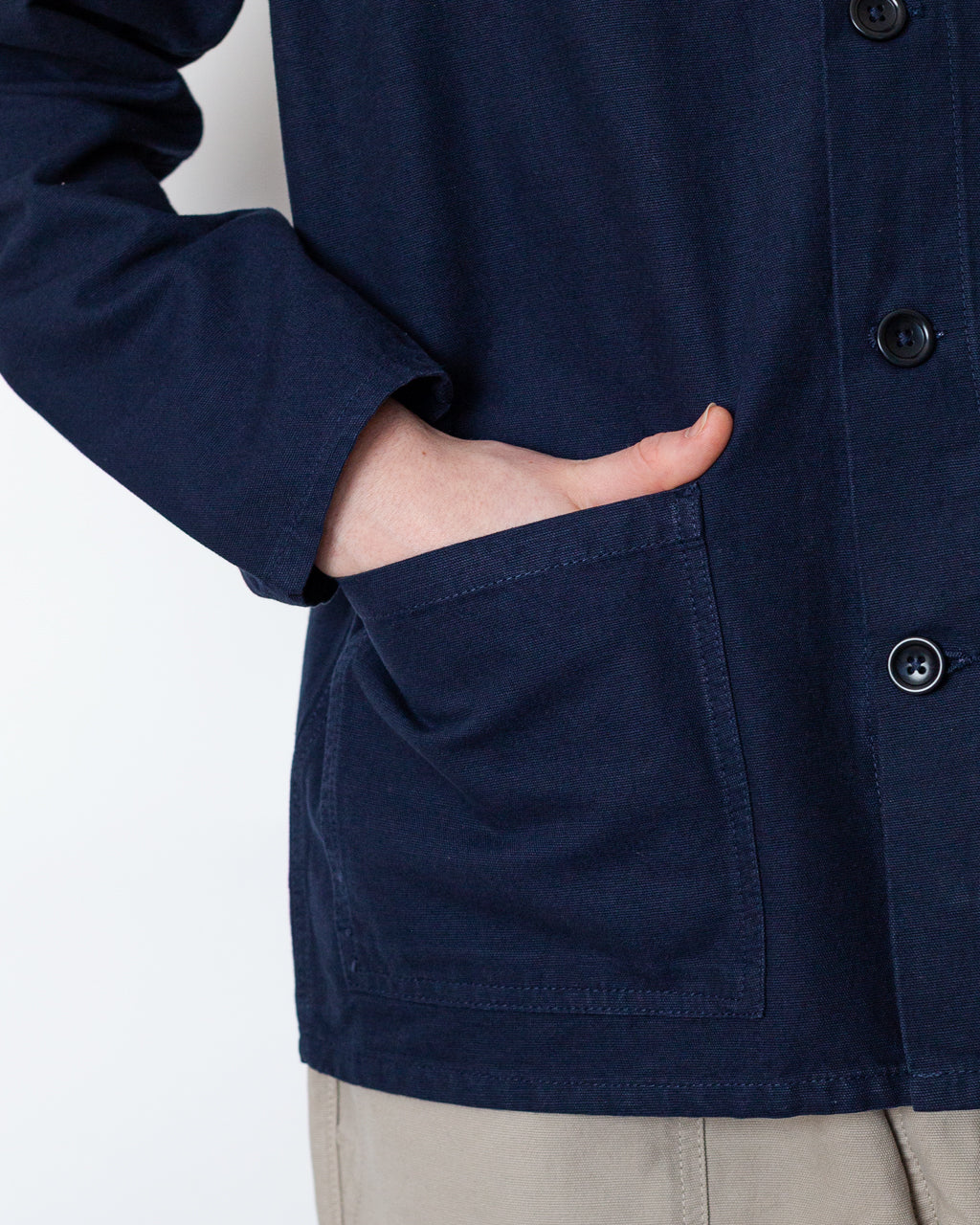 Canvas Chore Shirt - Dark Navy
