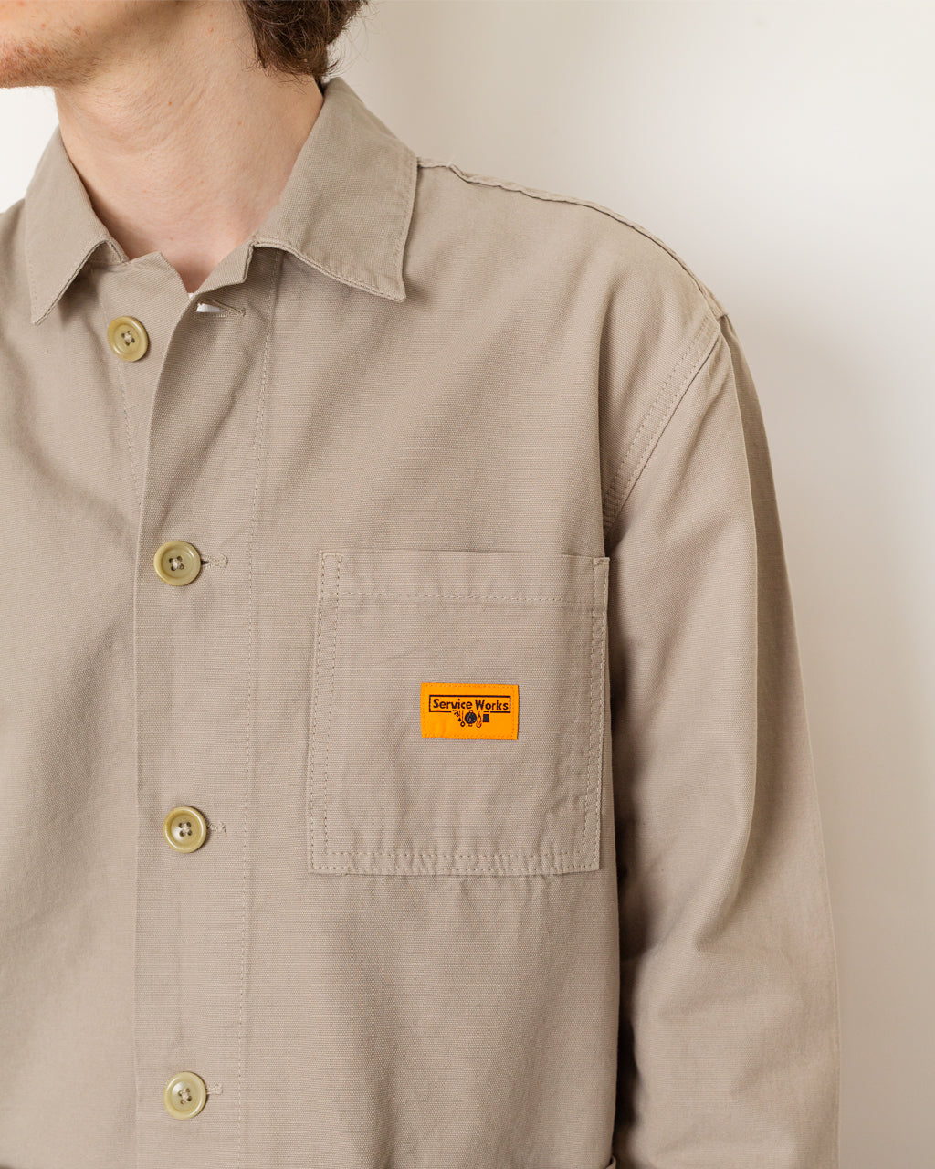 Canvas Chore Shirt - Stone