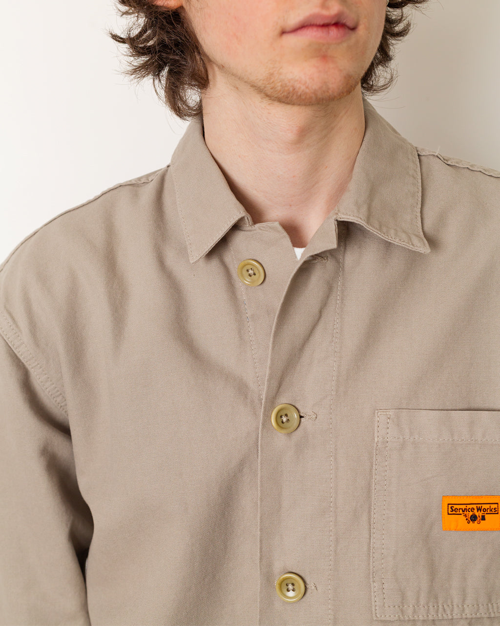 Canvas Chore Shirt - Stone