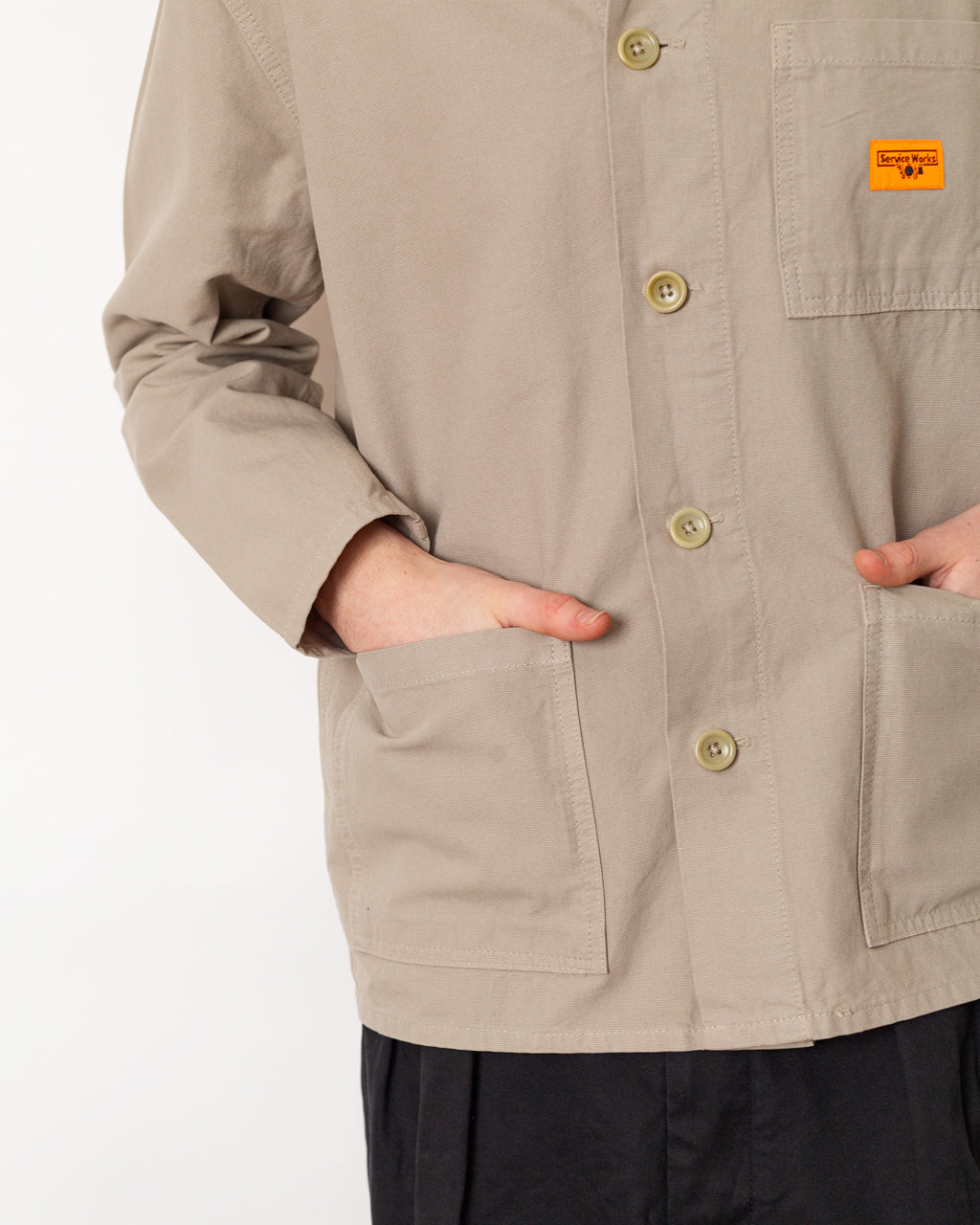 Canvas Chore Shirt - Stone