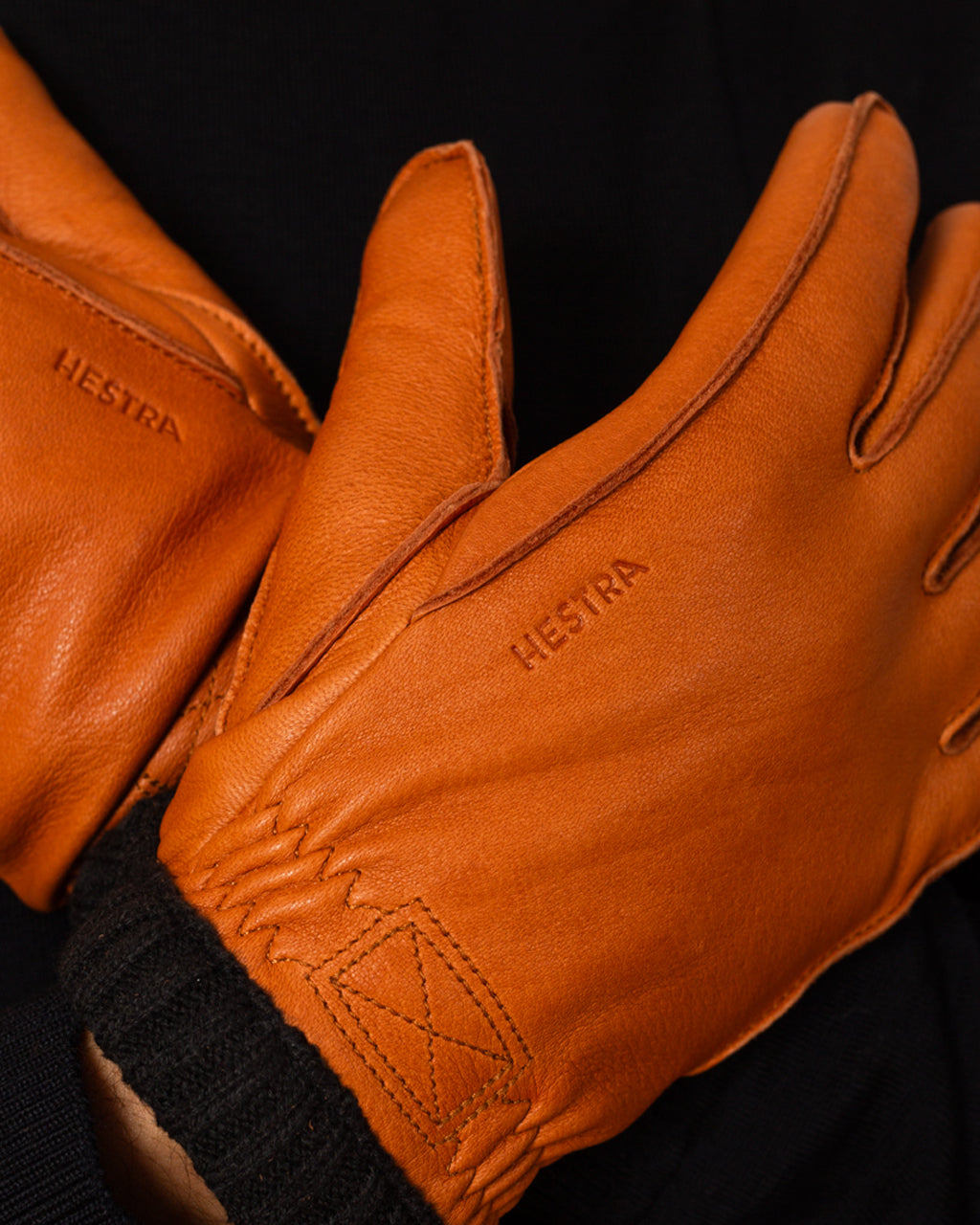 Deerskin Primaloft Rib Gloves - Cork