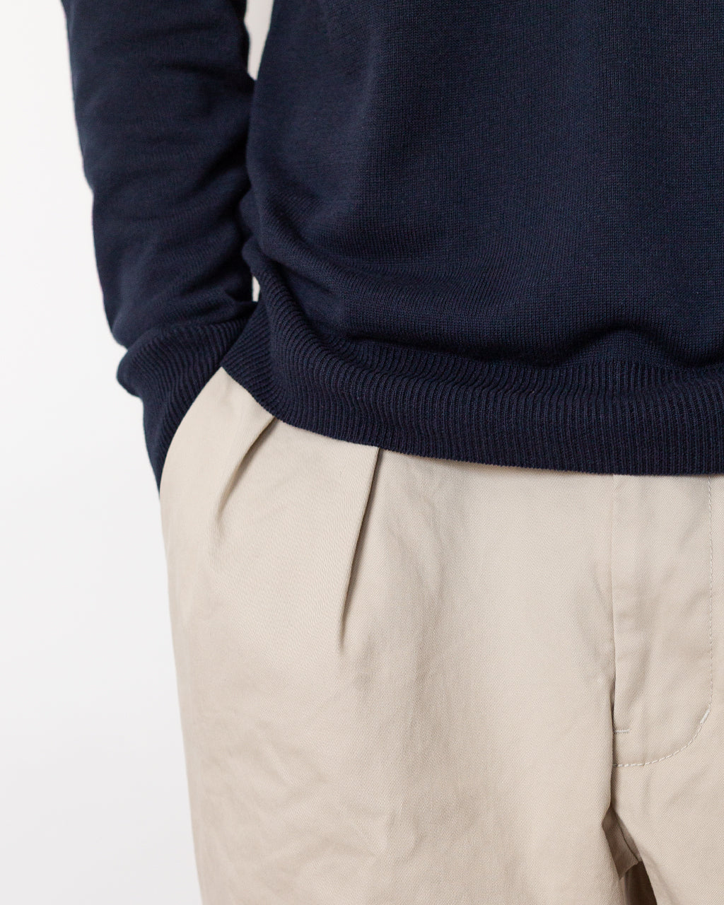 2 Pleat Trouser - Cement
