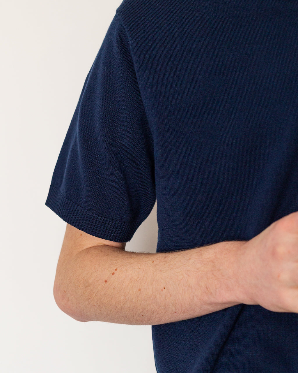 Knit Polo 12G S/S - Navy