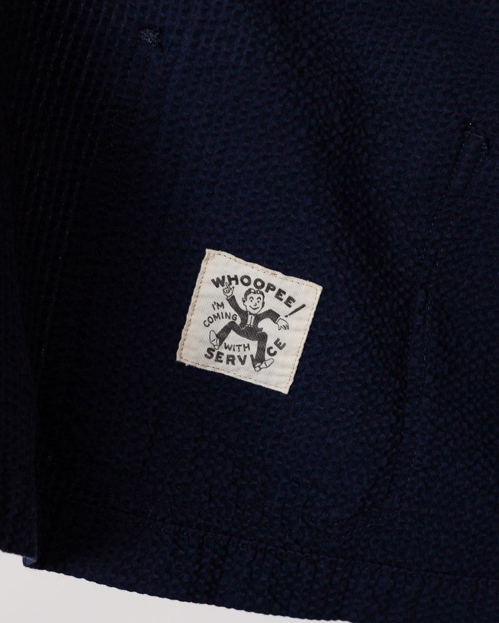 Seersucker Server Suit Jacket - Dark Navy