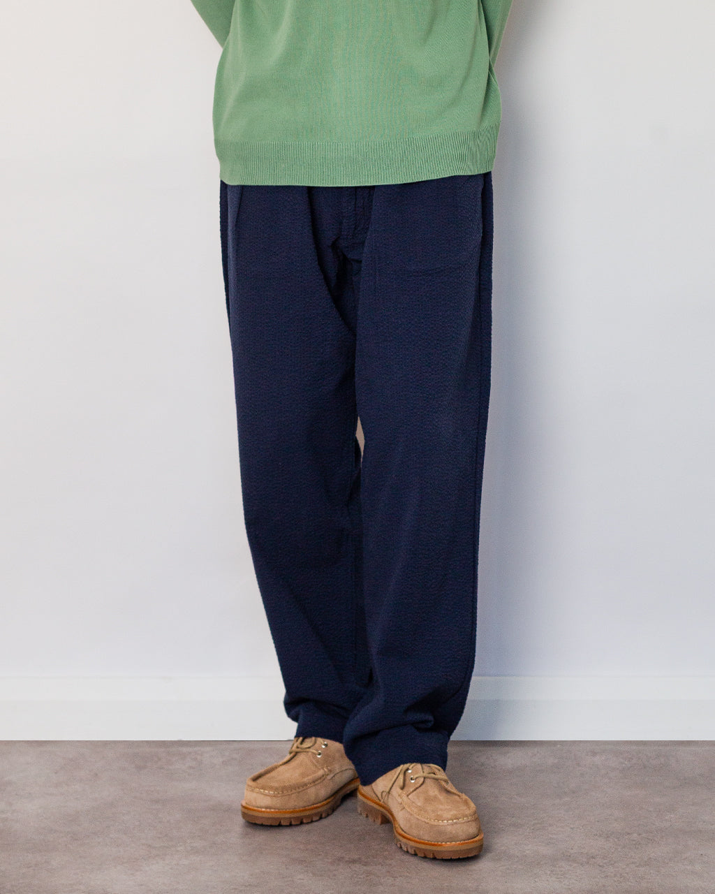 Seersucker Part Timer Pant - Dark Navy