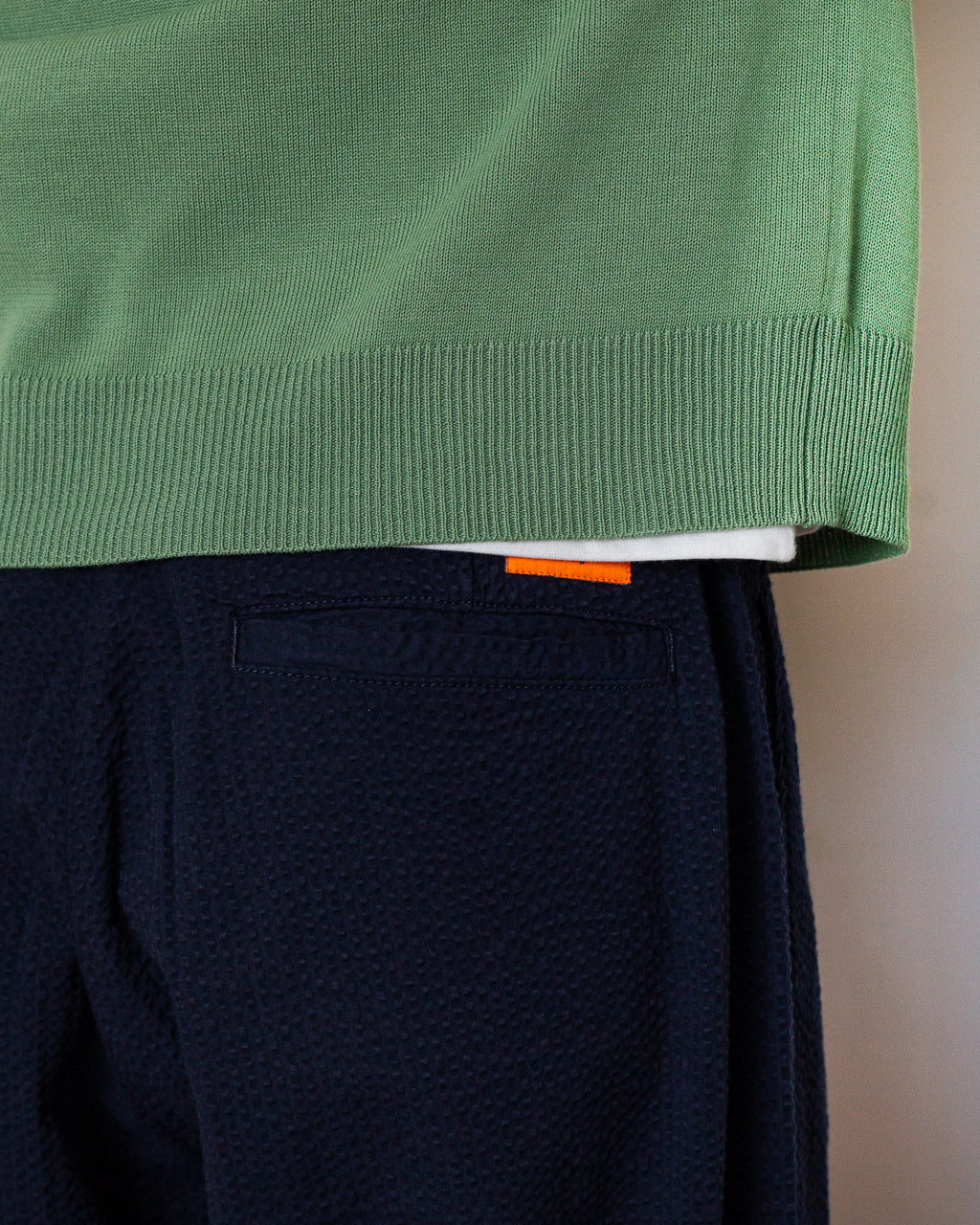 Seersucker Part Timer Pant - Dark Navy