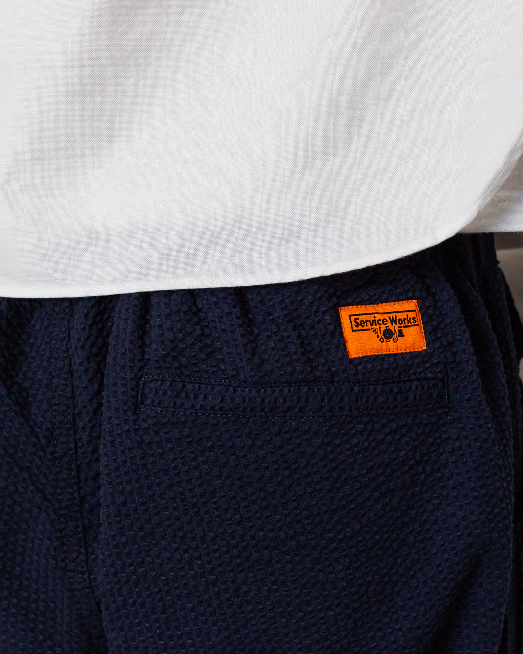 Seersucker Waiter Pant - Dark Navy